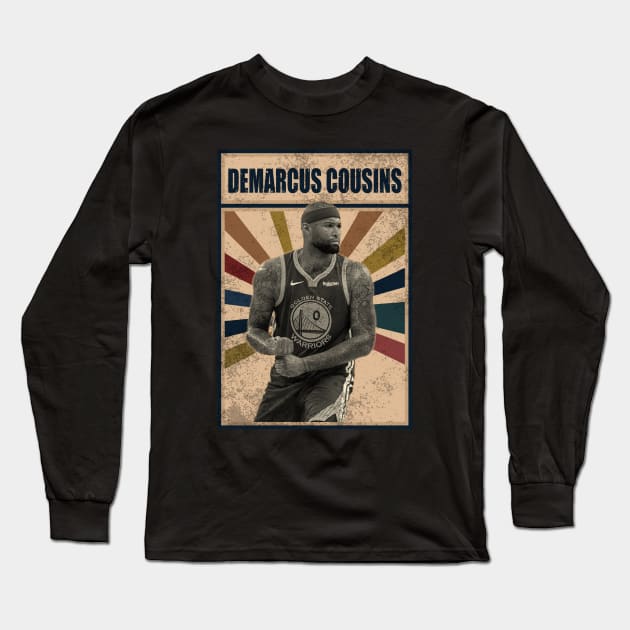 Golden State Warriors DeMarcus Cousins Long Sleeve T-Shirt by RobinaultCoils